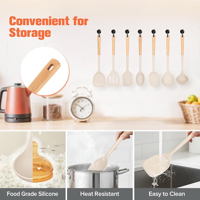 Silicone Cooking Utensils Set of 10 - Image 4