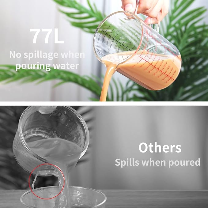77L Glass Measuring Cup, High Borosilicate Glass Measuring Cup - Image 2