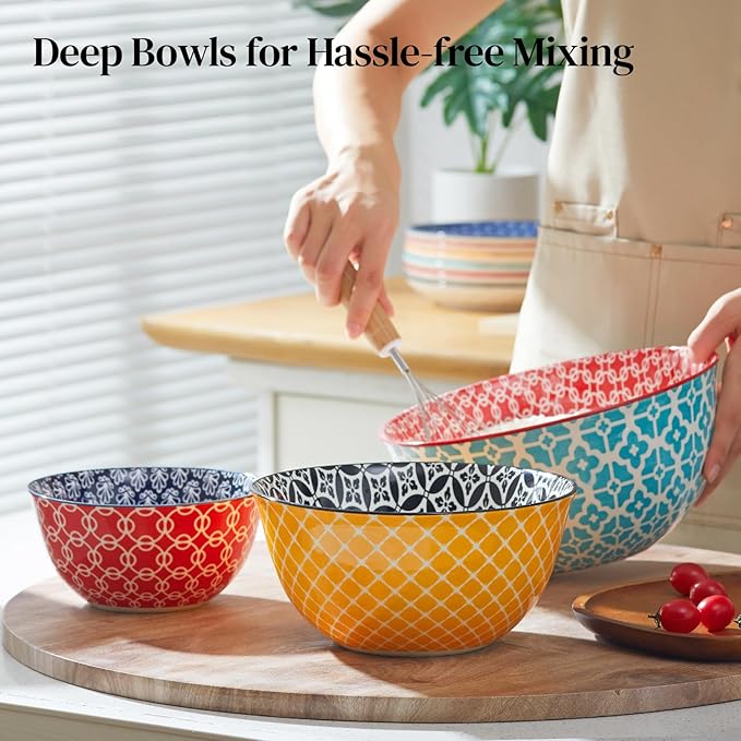DOWAN Mixing Bowls, Ceramic Mixing Bowls - Image 3