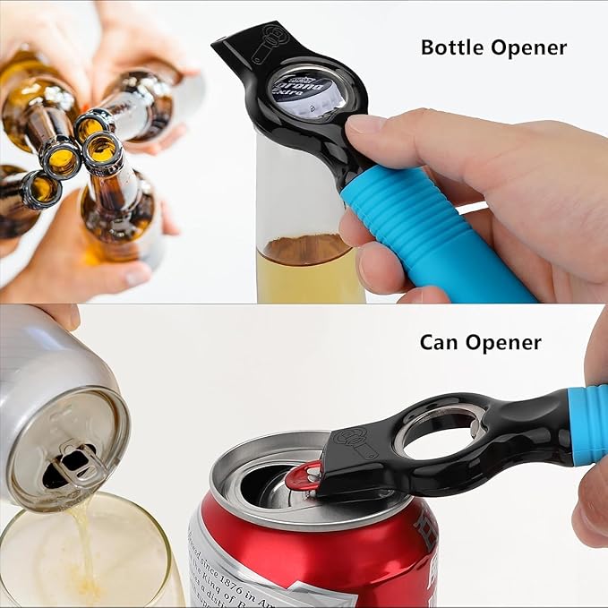 2-Pack Magnetic Beer Bottle Opener & Soda Can Opener, 2-in-1 Bottle Opener and - Image 3