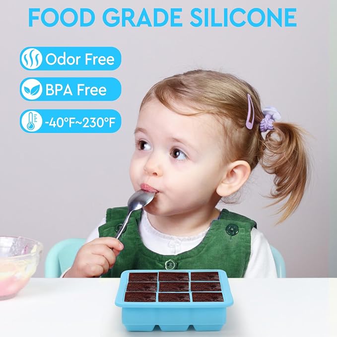 2 Pack Silicone Ice Cube Tray, Small Ice Trays - Image 5