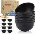 Wheat Straw Bowl Sets, Microwave and Dishwasher Safe Bowls, Alternative Plastic by WROVA
