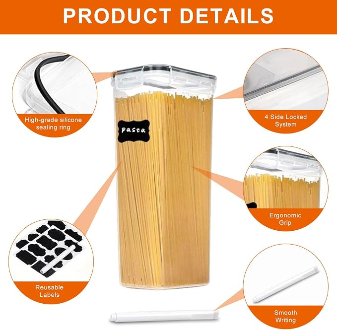 2.8L Airtight Food Storage Containers Set - Image 3