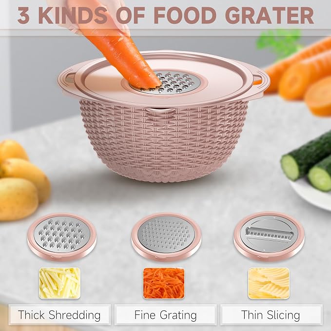 4-1 Colander with Bowl & Spoons Set - Image 3