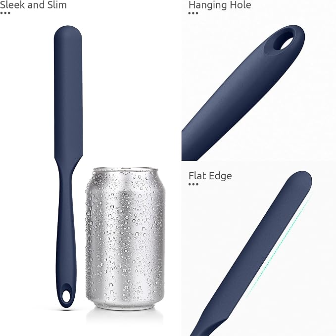 U-Taste Skinny Silicone Jar Spatula: 600ºF Heat-Resistant Food-Grade 10in Long - Image 6