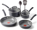 T-Fal Ultimate Hard Anodized Ceramic Nonstick 8 Piece Cookware Set, Oven Safe by T-falbrand