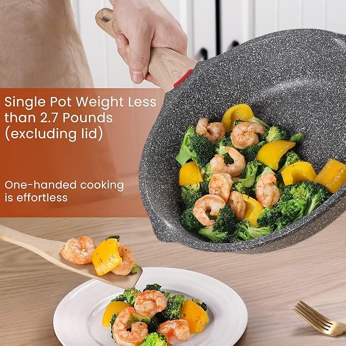 Starunder Induction Nonstick Skillet Frying Pan - Image 3