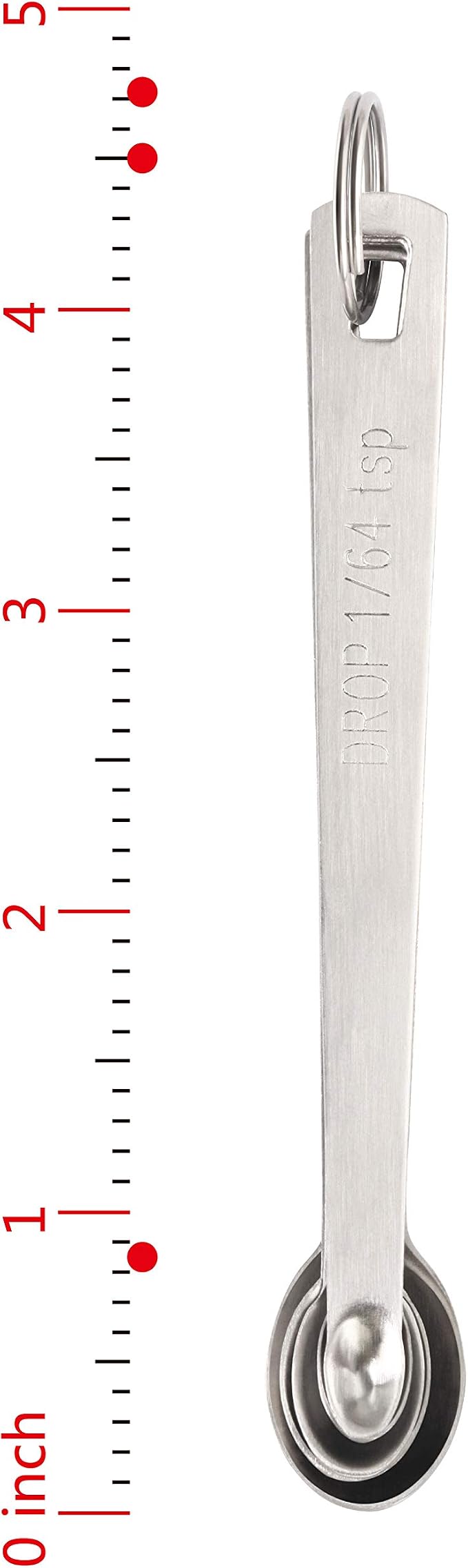 New Star Foodservice 42924 Stainless Steel Measuring Spoons Set - Image 4