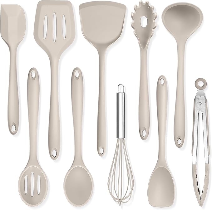 TeamFar Kitchen Cooking Utensils, 446°F Heat Resistant Kitchen Gadgets Tools by TeamFar