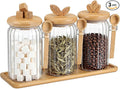 Suclain 3 Pcs Glass Coffee Container by Suclain