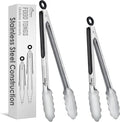 Hotec Stainless Steel Kitchen Tongs, Locking Metal Food Tongs by Hotec