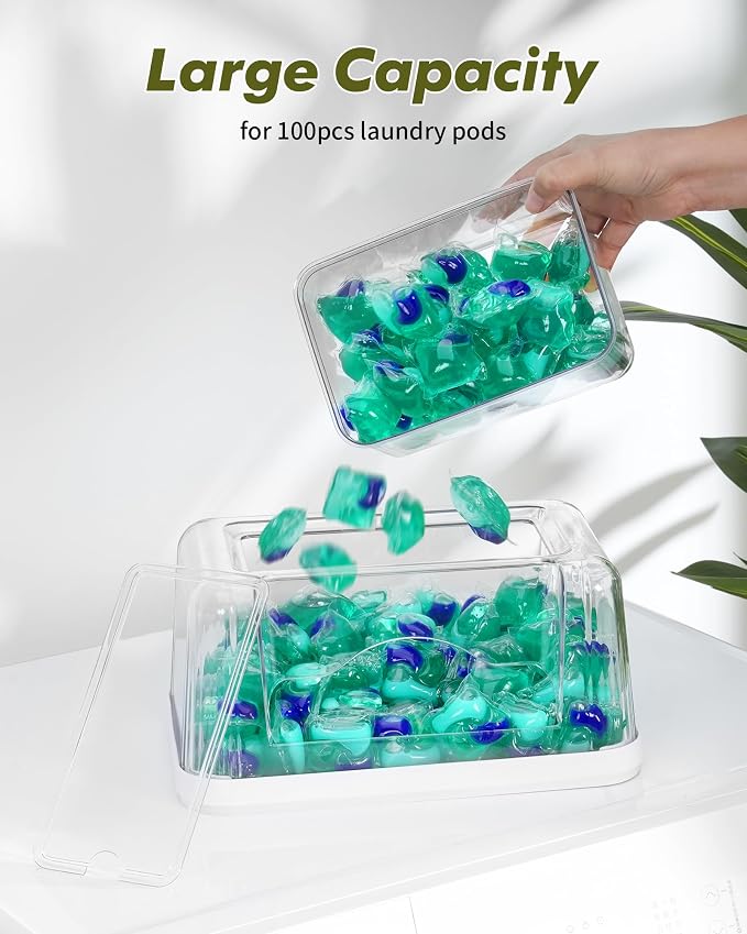 iCASA Trash Bag Dispenser Dishwasher Pod Organizer, 3 in 1 Grocery Garbage Bags - Image 5