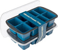 GORCI Ice Cube Tray For Freezer, 16 Large 1/2 Cub Cubes, Silicone Ice Trays For by GORCI