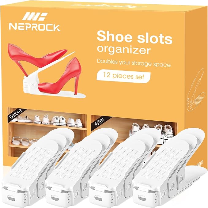 Neprock Shoes Slots Organizer for Closet, Shoe Rack Organizador De Zapatos for by Neprock