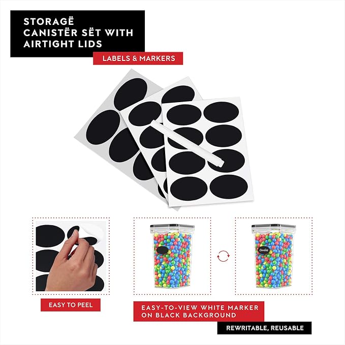 DWËLLZA KITCHEN Airtight Food Storage Container Set - Image 6