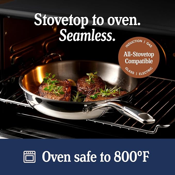 LEGEND COOKWARE 5-Ply Stainless Steel 4-Quart Sauce Pan - Image 5