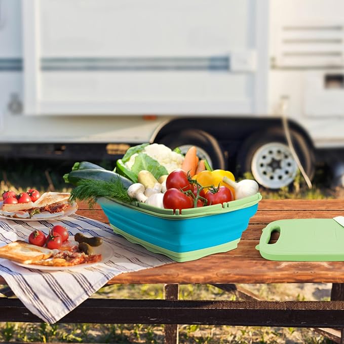 Gintan Camping Cutting Board, 9-in-1 Collapsible Chopping Board - Image 9