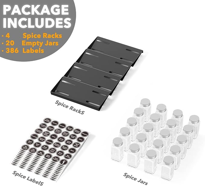 SpaceAid Spice Drawer Organizer - Image 5
