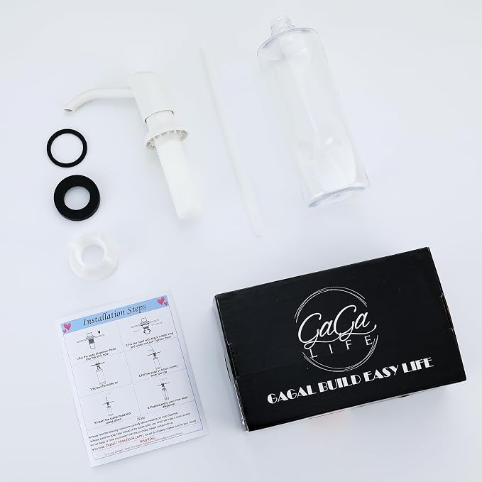 GAGALIFE Soap Dispenser for Kitchen Sink, Kitchen Sink Soap Dispenser - Image 9