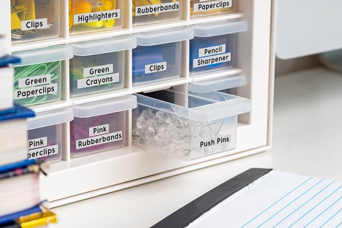 IRIS USA Small Plastic Storage Drawers, 16-Drawer Organizer, Made in USA - Image 7