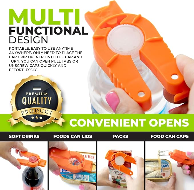 Multifunctional Bottle and Can Opener, Plastic Water Bottle, Pull Tab Soup - Image 4