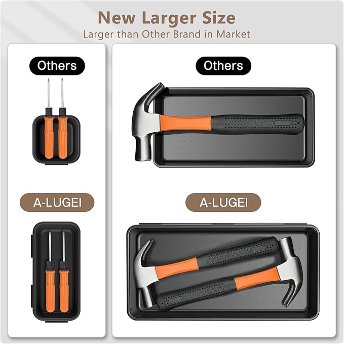 【More Larger Size】A-LUGEI【69 PCS-5 Size】 Tool Box Organizer Tray Divider - Image 2