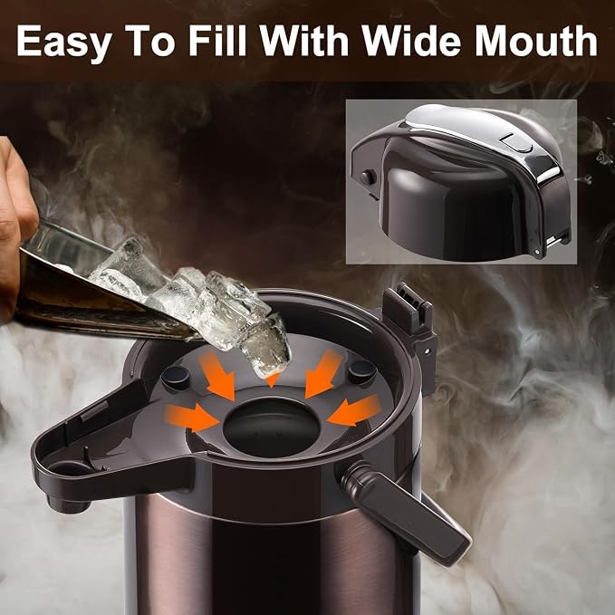 PARACITY Upgraded Airpot Coffee Carafe - Image 5