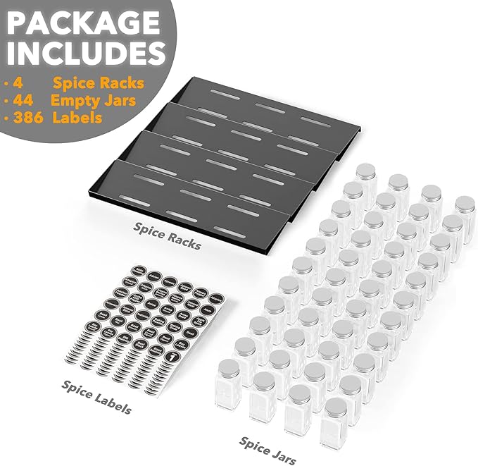 SpaceAid Spice Drawer Organizer - Image 5