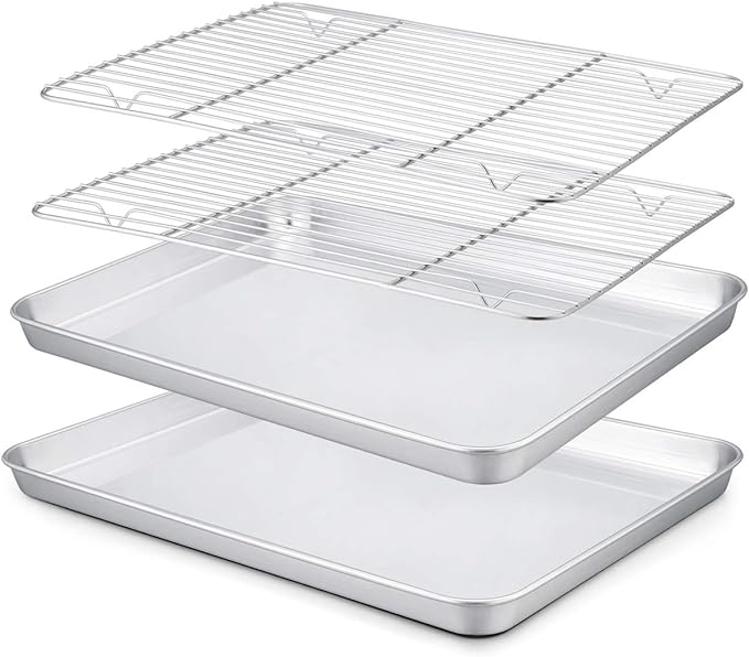 TeamFar 10.5’’ x 8’’ x 1’’ Toaster Oven Pan by TeamFar