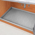 SIKADEER 22" x 22" Under Sink Mat Waterproof, Silicone Mat Kitchen Drawer Shelf by SIKADEER