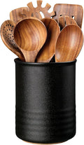 ABRUTY Utensil Holder, 6.7" Ceramic Kitchen Utensil Crock by ABRUTY