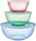 Pyrex Colors Sculpted Tinted Glass Mixing Bowls by Pyrex