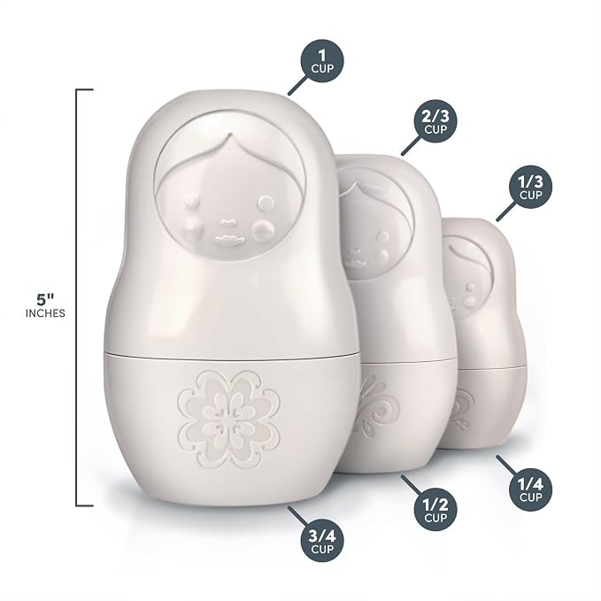 Genuine Fred M-CUPS Matryoshka Measuring Cups, Russian Doll Nesting Measuring - Image 2