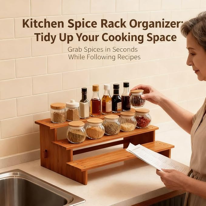 JinDoWin Cabinet Spice Organizer, Spice Organization - Image 5