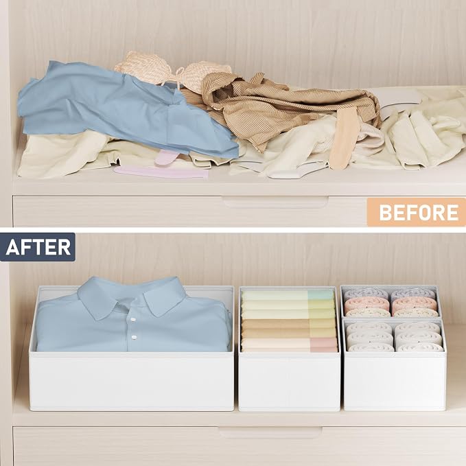 DIMJ Drawer Organizer Clothes 24 Pack - Image 6