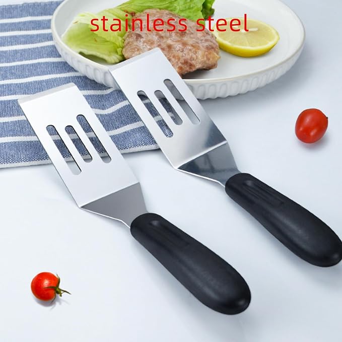 2-Pieces Small Metal Spatula Set, Mini Metal Spatulas - Image 6