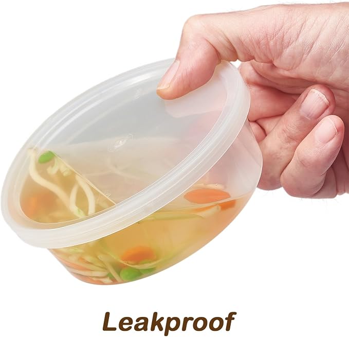 DuraHome - Deli Containers - 40 Pack Plastic Microwavable Clear Food Storage - Image 3