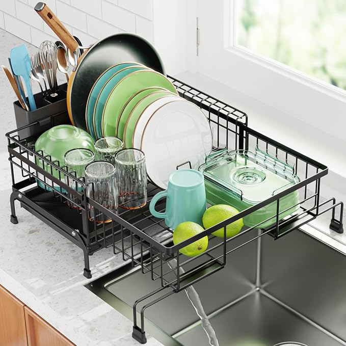 Swedecor Extendable Dish Drying Rack by Swedecor