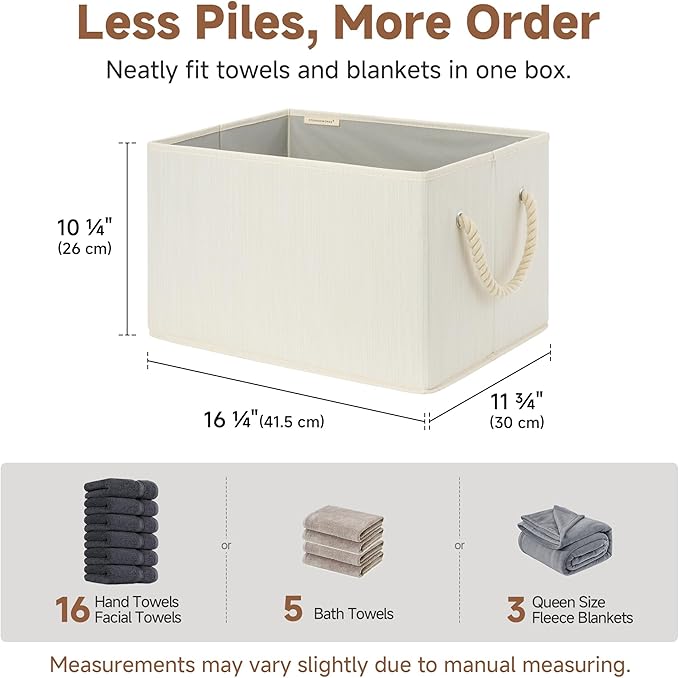 StorageWorks Collapsible Storage Bins, Closet Organizer Bins - Image 4