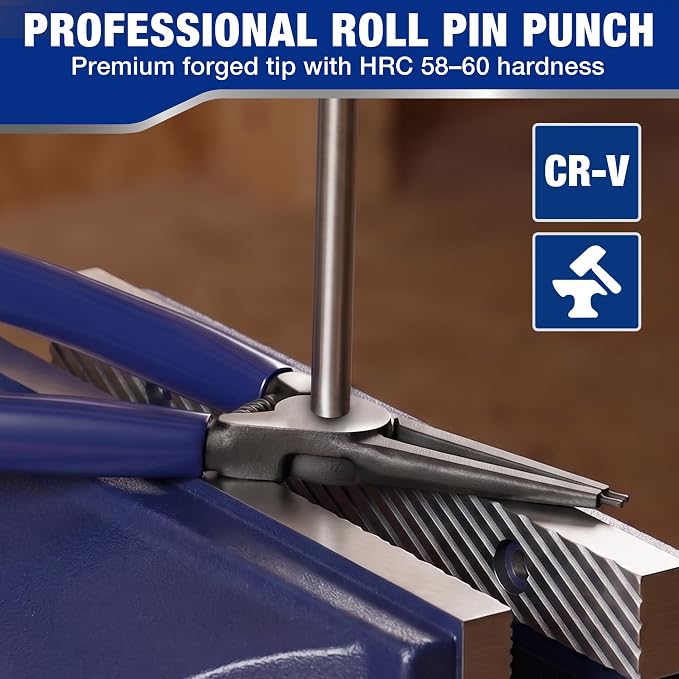 WORKPRO 9-Piece Roll Pin Punch Set - Image 4