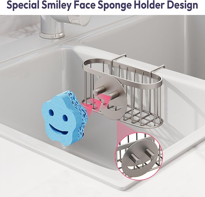 SWTYMIKI Sponge Holder for Kitchen Sink - Image 3