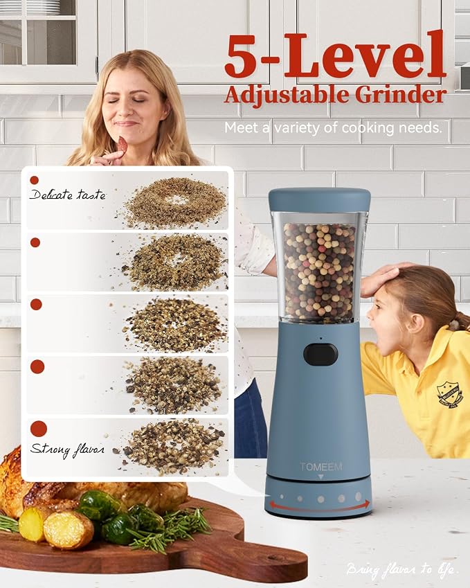 Electric Salt and Pepper Grinder Set - Image 2