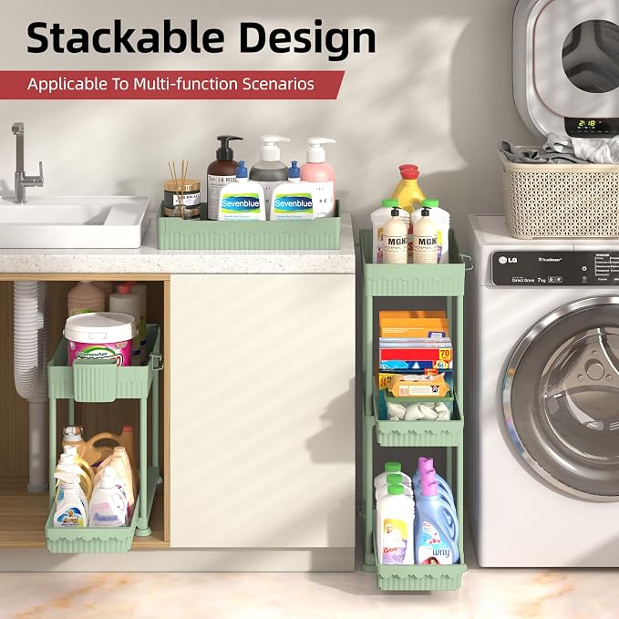 Sevenblue Under Sink Organizer, Bathroom Organizers and Storage, 2 Tier - Image 5