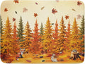 Autumn Forest Dish Drying Mat by Giwawa