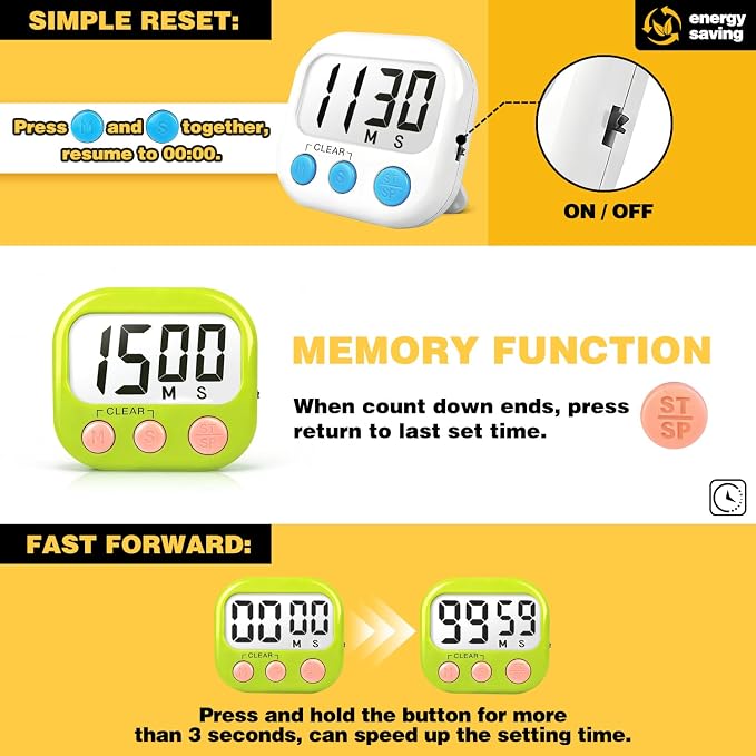 Classroom Timers for Teachers Kids Large Magnetic Digital Timer Teacher - Image 5