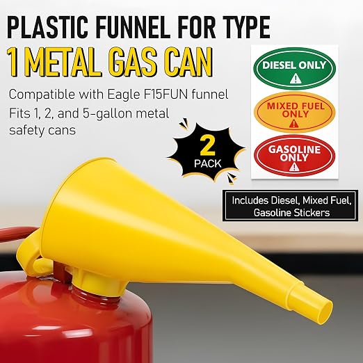 Plastic Funnel for Type I Metal Safety Cans, Compatible - Image 2