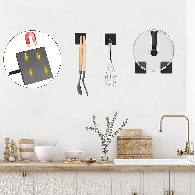 Paper Towel Holder Black Magnetic Mount Paper Tower Bar - Image 4