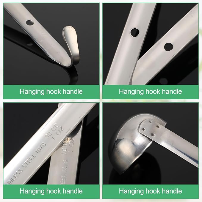 Cunhill 5 Pcs Soup Ladles Stainless Steel Serving Ladles - Image 3