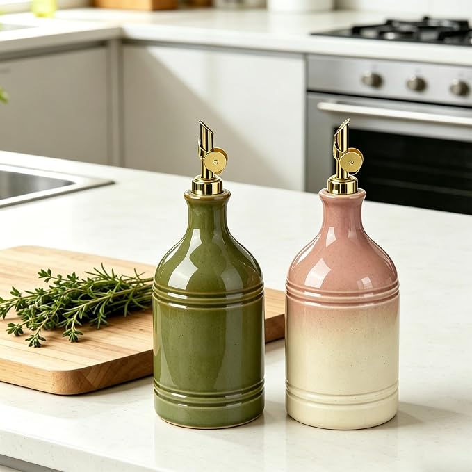 Ceramic Olive Oil Dispenser Bottle - Image 9