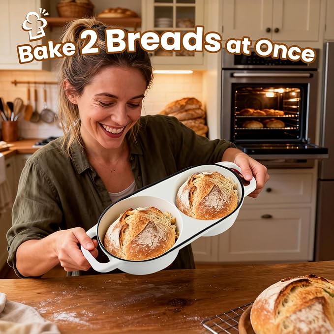 YONILL Mini Double Dutch Oven for Sourdough Bread Baking - Image 2